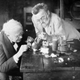 Inventors Charles Steinmetz, right, and Thomas A. Edison are seen in Steinmetz’s Schenectady, N.Y. laboratory circa 1922.